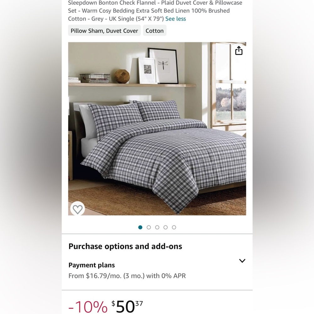 Flannel Duvet Cover SINGLE Size